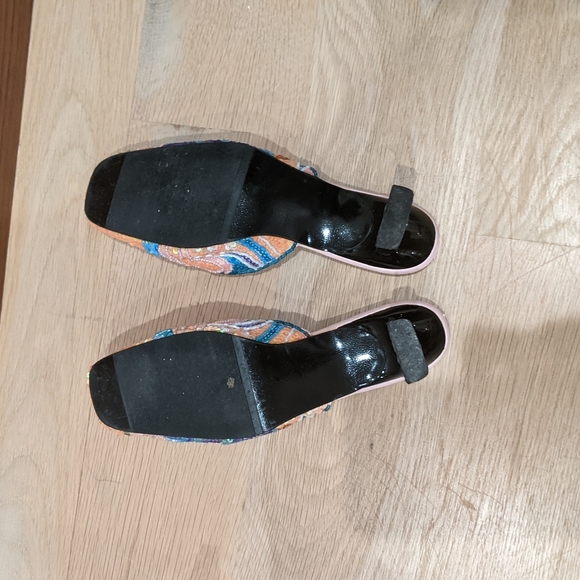 Vintage sequin kitten heel mules - Picture 10 of 12